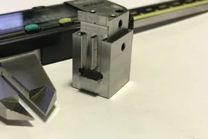Mechanische Bearbeitung - Closeup Werkstück